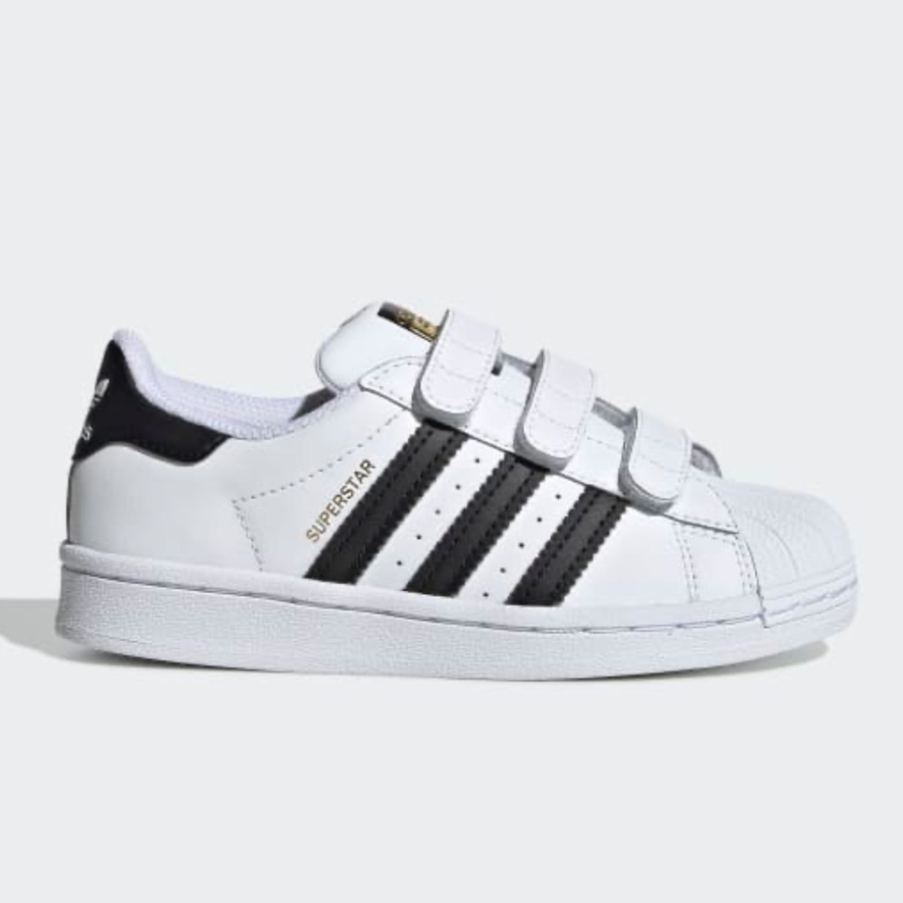 NEW Kids Youth Superstar Velcro Sneakers Shoes - Picture 3 of 16
